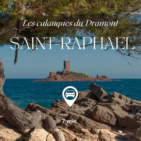 T2 L'azur Des Pins -charme,terrasse, Parking, Piscine Proxi Mer - Capitalchic Services Saint-raphael דירה *